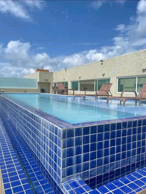 Flat Bello Plaza - Piscina Com Vista Da Orla Кабеделу Экстерьер фото